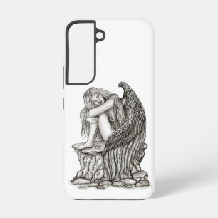 A sleeping Angel on the Stone Samsung Galaxy Case