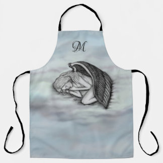 A sleeping Angel , personalise own Monogram Apron