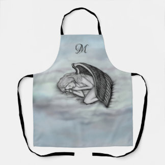 A sleeping Angel , personalise own Monogram Apron