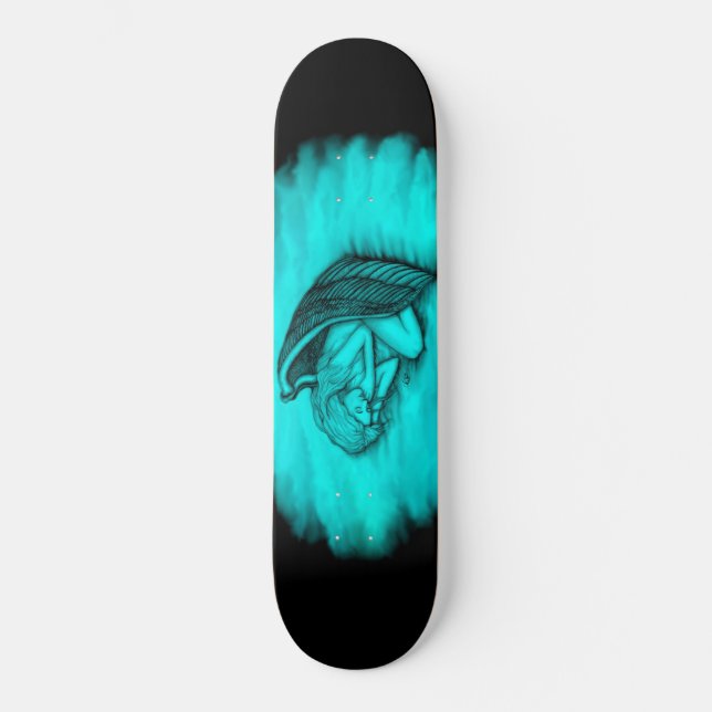 A sleeping Angel Skateboard (Front)