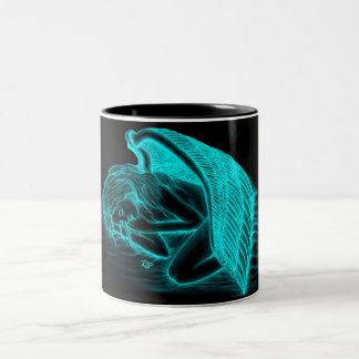 A sleeping Angel Two-Tone Coffee Mug