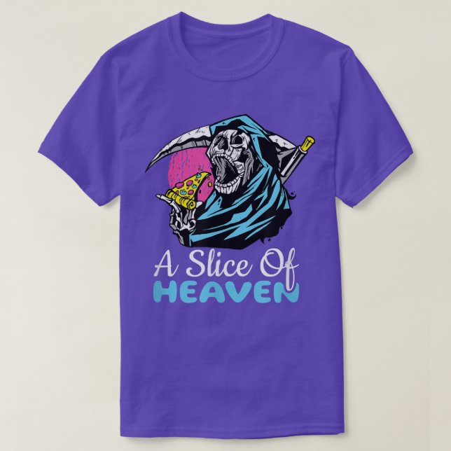 A Slice Of Heaven, Pizza Reaper  T-Shirt (Design Front)