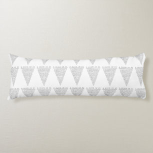 A Slice of Pi Digits Body Cushion