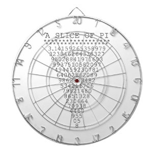 A Slice of Pi Digits Dartboard