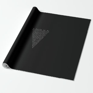 A Slice of Pi Digits Wrapping Paper