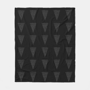 A Slice of Pi Triangle Fleece Blanket