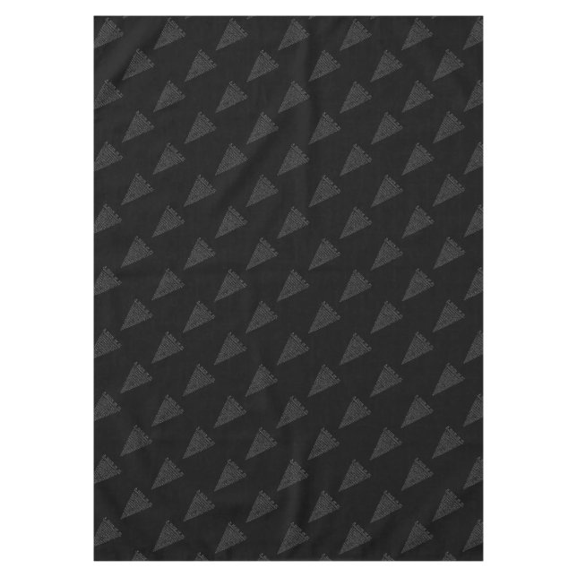 A Slice of Pi Triangle Tablecloth (Front)