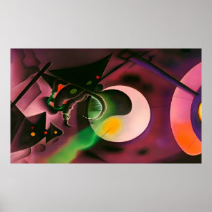 A Slip in the Dream Stream Ken Gauge Surrealism Poster