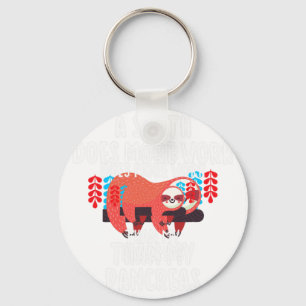 A Sloth Does More Work Than My Pancreas - Diabetes Key Ring