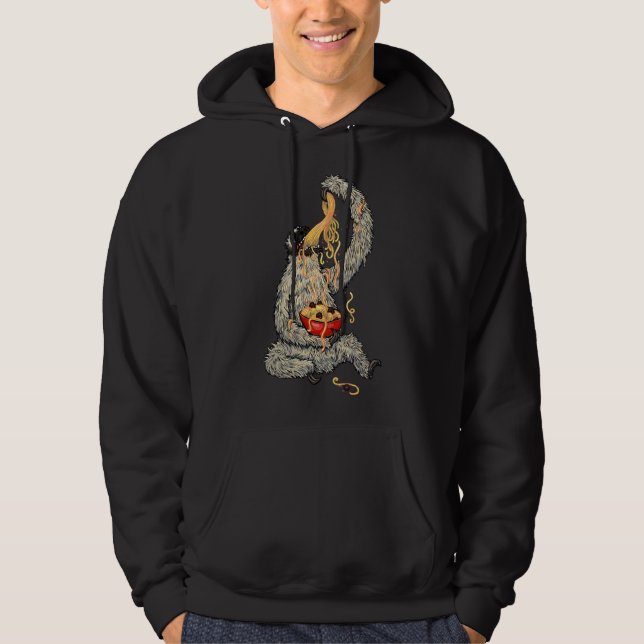 A Sloth Eating Spaghetti Hoodie (Front)