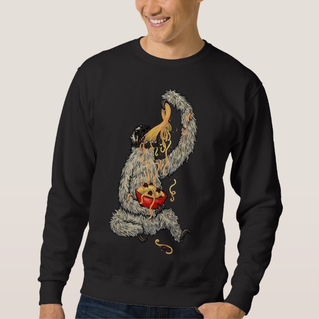 A Sloth Eating Spaghetti Sweatshirt (Front)