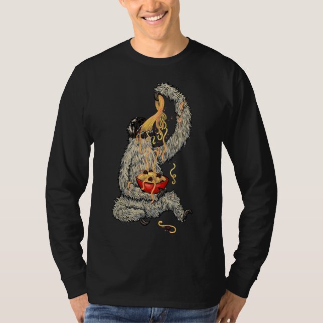A Sloth Eating Spaghetti T-Shirt (Front)