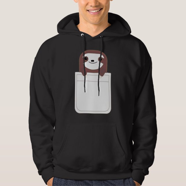 A Sloth In A Pocket Hoodie (Front)