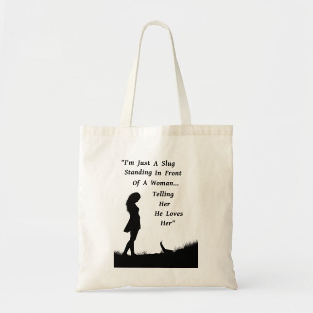 A Slug in Love Tote Bag (Front)
