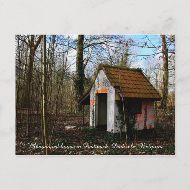 A small abandoned house in Dadipark Postcard (Front)