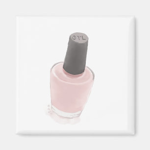 a small bottle of pink cosmetic magnet