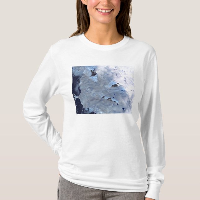 A small field of glaciers surrounds Baffin Bay T-Shirt (Front)