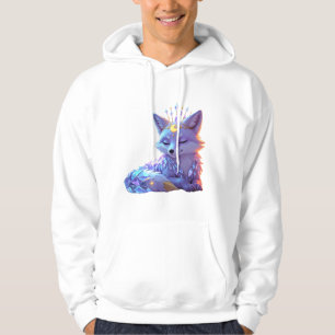 A small Star Whisper Moonlit Fox sleeping peaceful Hoodie