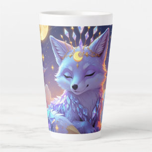 A small Star Whisper Moonlit Fox sleeping peaceful Latte Mug
