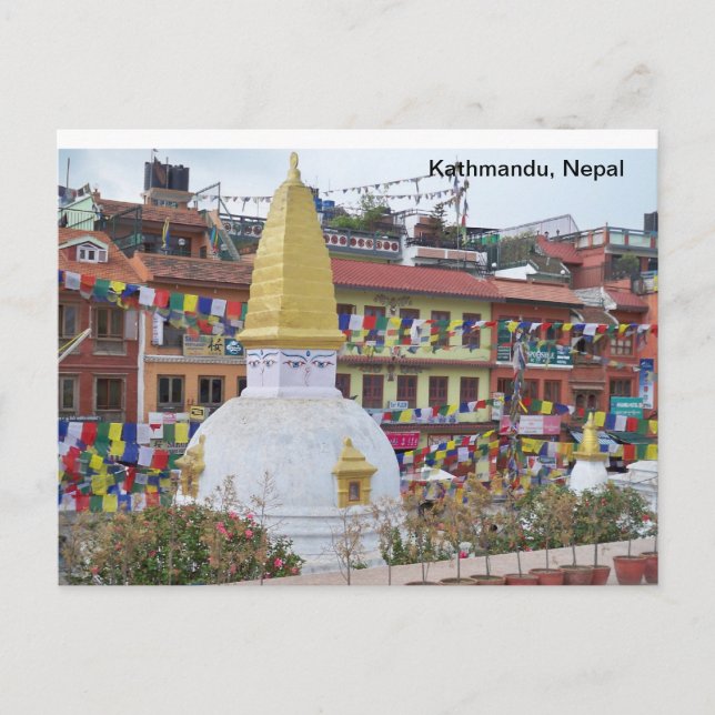 A Small Stupa in Kathmandu Postcard (Front)