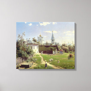 A Small Yard in Moscow, 1878 Canvas Print