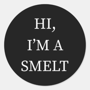 a Smelt Fish Halloween Shirt Funny Last Minute Classic Round Sticker