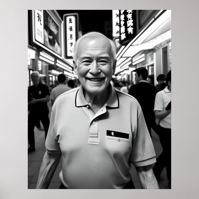 A Smile in the Neon Night Poster (Front)