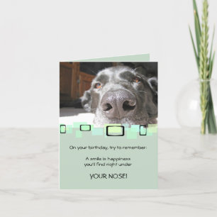 A Smile Is Happiness You Find Under Your Nose Card