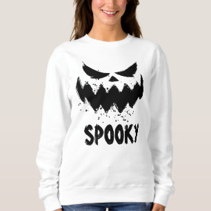 A smile Spooky Face Halloween Sweatshirt