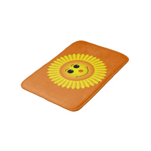 A Smiling Sun Bath Mat