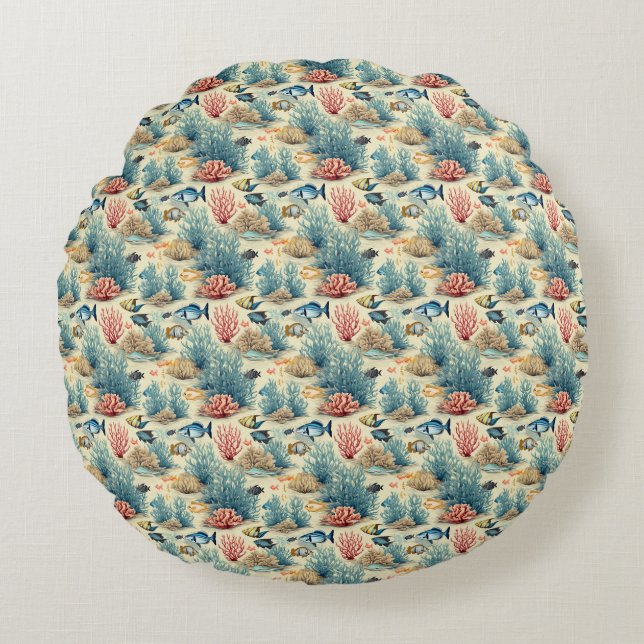 A Smooth Sea Never Made A Skilled Sailor Round Cushion (Front)