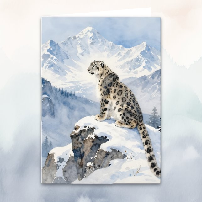 A Snow Leopard Poem Card (Creator Uploaded)