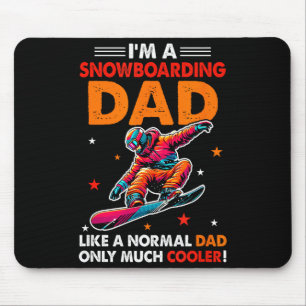 A Snowboarding Dad Definition Much Cooler Funny Fa Mouse Pad
