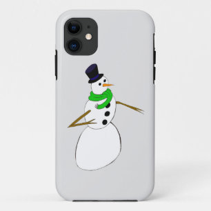 a snowman Case-Mate iPhone case