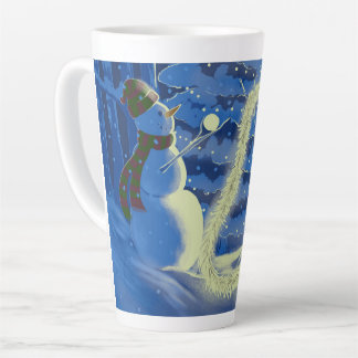 A Snowman Christmas Latte Mug