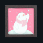 A snowman reaching for a falling snowflake jewellery box<br><div class="desc">ImageID: 42-26233904 / ImageZoo / Corbis / A snowman reaching for a falling snowflake /</div>