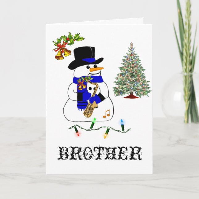 A Snowman's Christmas Holiday Card (Front)
