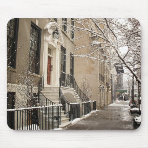 A Snowy Day on the Upper East Side Mouse Pad