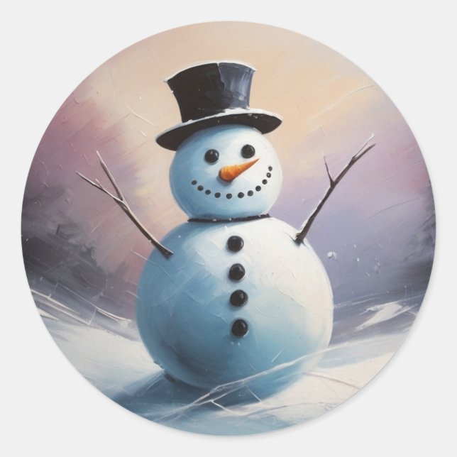 A Snowy Daydream Sticker (Front)