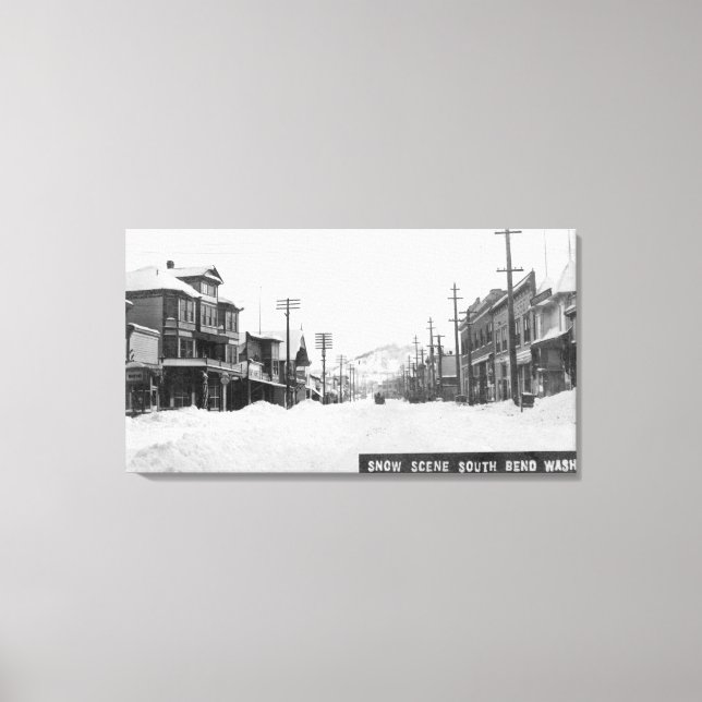 A Snowy Scene Canvas Print (Front)