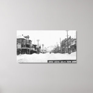 A Snowy Scene Canvas Print