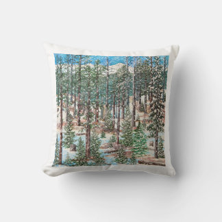 A Snowy Sunday Pillow