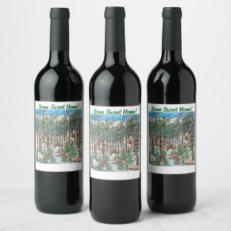 A Snowy Sunday Wine Label