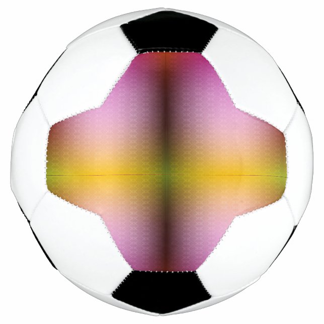 A soccer ball featuring a unique pattern (Front)