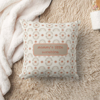 A soft, boho-inspired baby design cushion