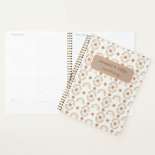 A soft, boho-inspired baby design planner