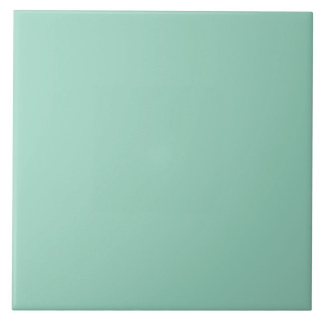 A soft mint muted solid colour. tile (Front)