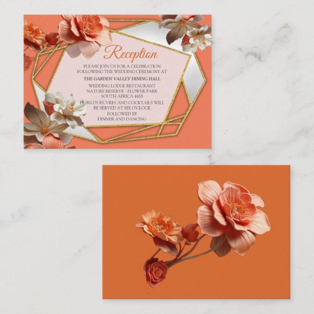 A soft, pinkish hue called Peach Fuzz Flowers Enclosure Card (Front/Back)