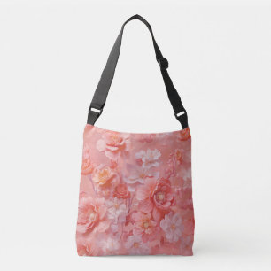 A soft, pinkish-orange hue called Peach Fuzz Crossbody Bag