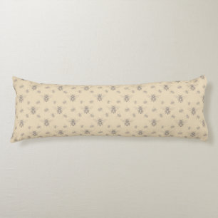 A soft vintage French Country - Engraving Bee Body Cushion